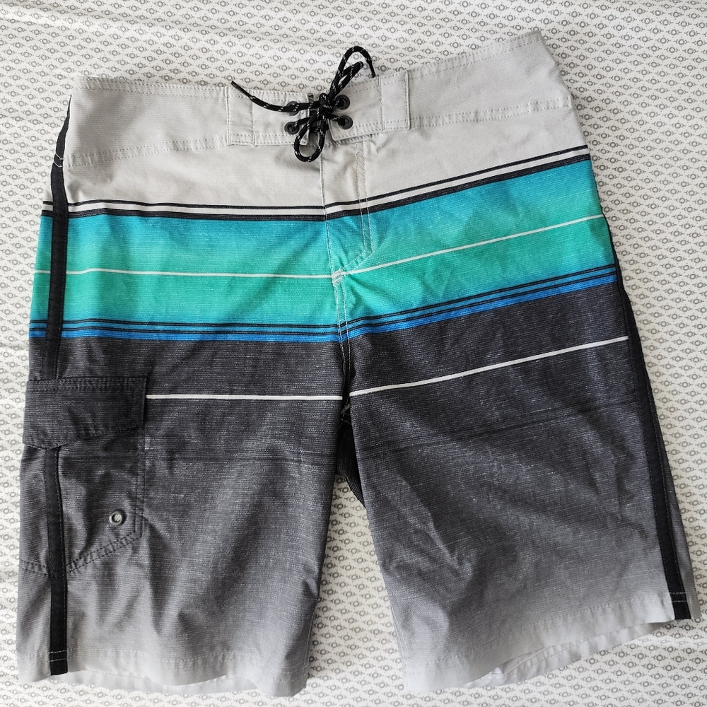 Goodfellow & Co Gray and Teal Men's Board Shorts